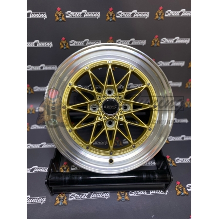 Новые диски Work Equip R14 J5 ET15 4x100 Gold + Silver