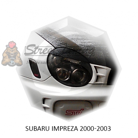 Реснички на фары для  SUBARU IMPREZA 2000-2003г