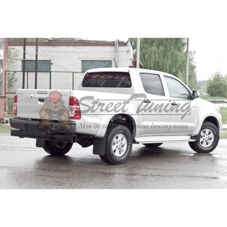 Toyota Hilux 2011-2013 Брызговики (ПНД - полиэтилен) компл. - 4 шт.