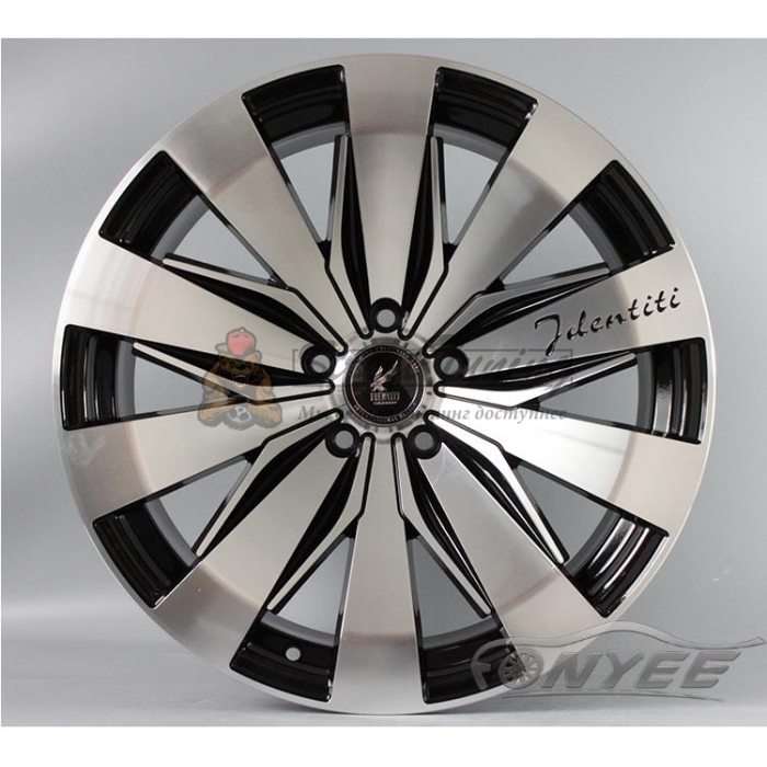 Новые диски Sugarray identiti R15 5x108 ET35 J6,5 черный + серебро