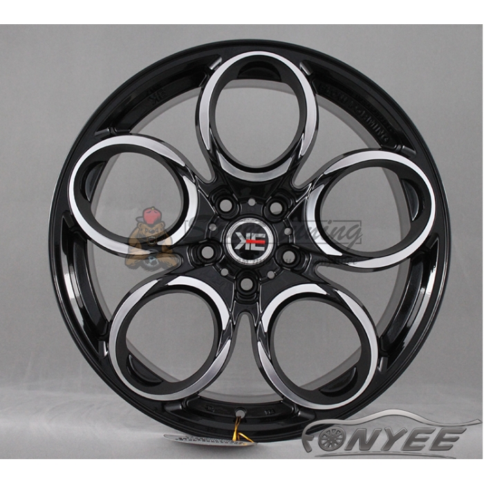 Новые диски KE Flow Forming модель 3 R18 5X112 ET35 J8,5 черный + серебро