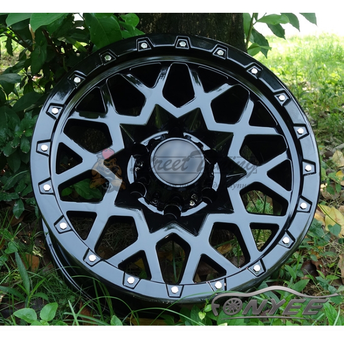 Новые диски Black Rhino Sprocket R17 6X139,7 ET-10 J8,5 черный глянец