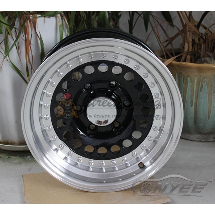 Новые диски Raguna D-Force AKRO R15 6X139,7 ET-44 J10 серебро + черный глянец
