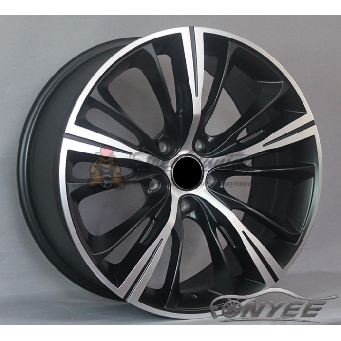 Новые диски BMW Series 660 R17 5x120 ET30 J8 Черный мат + серебро