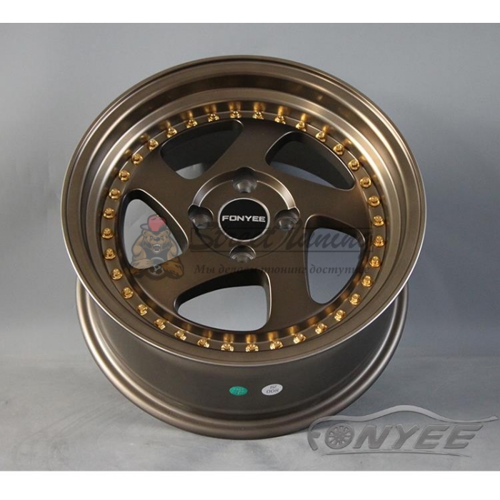 Новые диски Rotiform TMB Flat R15 4х100 ET30 J7 бронза + золотистые болтики