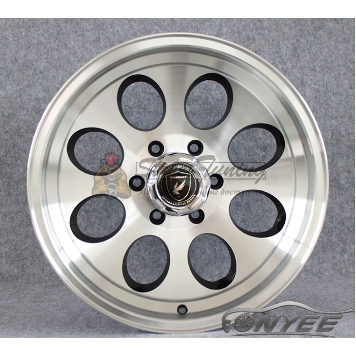 Новые диски GT wheels style 2 R15 6x139,7 ET-38 J10 серебро + черный