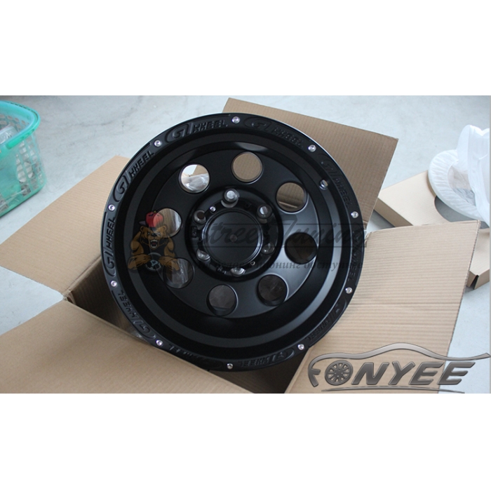 Новые диски GT Wheel R16 6X139,7 ET0 J8 черные матовые