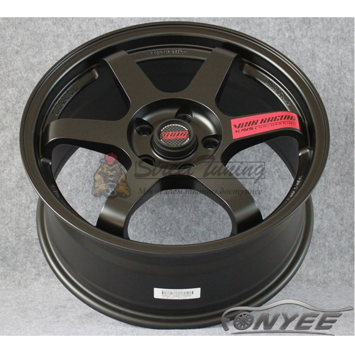 Новые диски Rays TE37 R18 5X108 ET40 J8 черные матовые