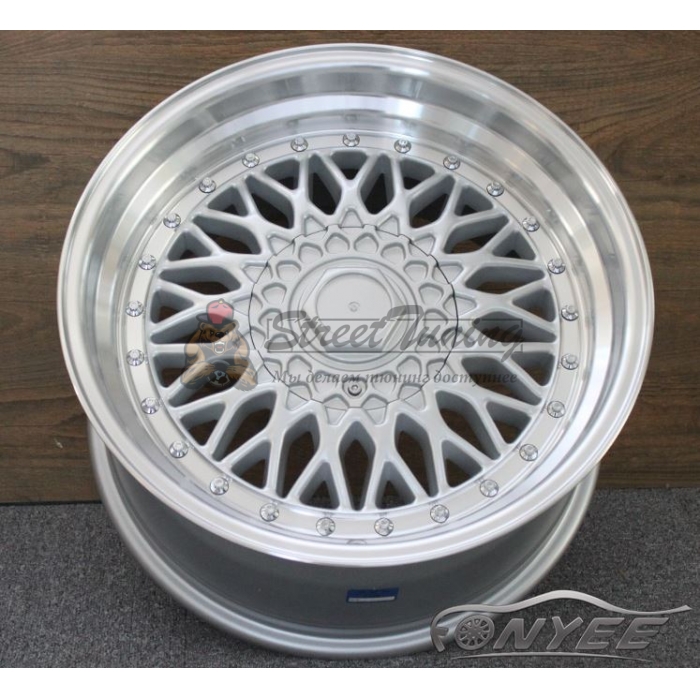 Новые диски BBS RS R14 4X100/114,3 ET25 J6,5 серебро + полированная полка