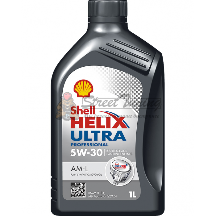 Синтетическое моторное масло Shell Helix Ultra Prof AM-L 5W-30 - 1л