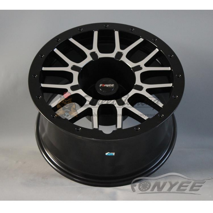 Новые диски R wheels R17 5X127 ET-16 J9 черный + серебро