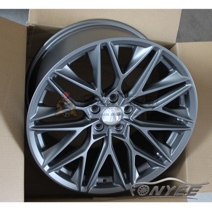 Новые диски HRE P200 Replika R19 5X108 ET35 J9,5, темно-серебряные