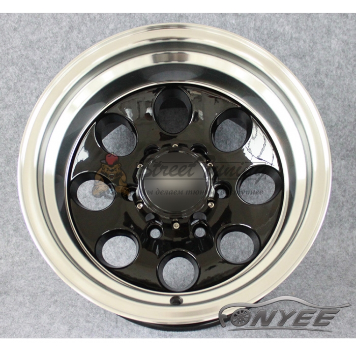 Новые диски GT wheels style 2 R15 6x139,7 ET-44 J10 серебро + черный глянец