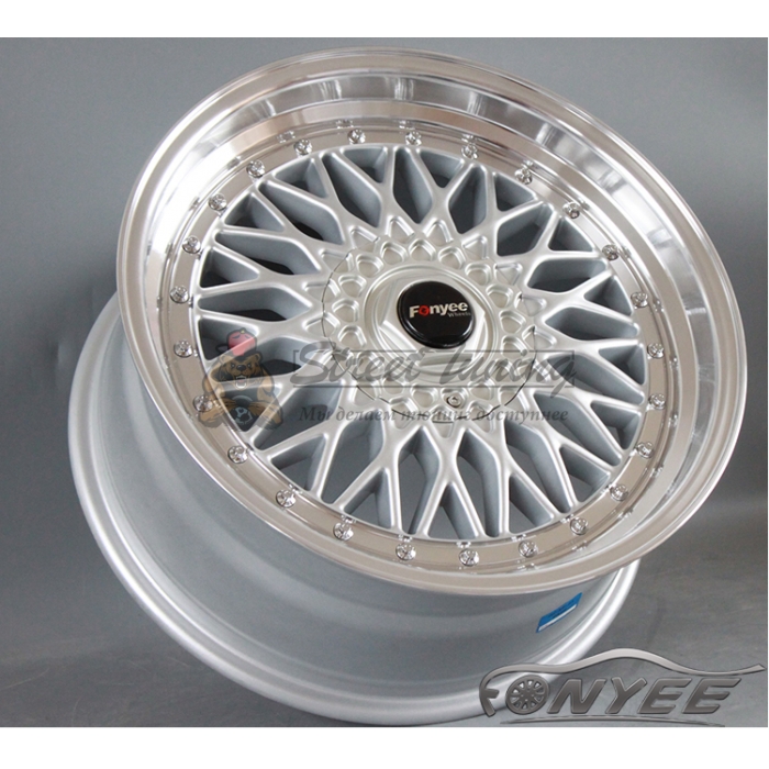 Новые диски BBS RS R18 5X108/5X114,3 ET35 J8 серебро + полированная полка