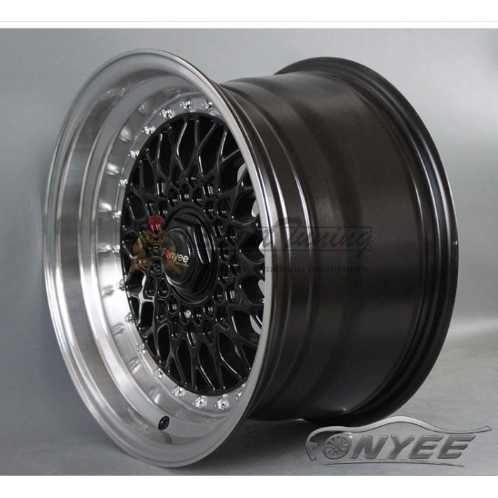 Новые диски BBS RS R14 4X100/4X114,3 ET0 J7 черные + полированная полка