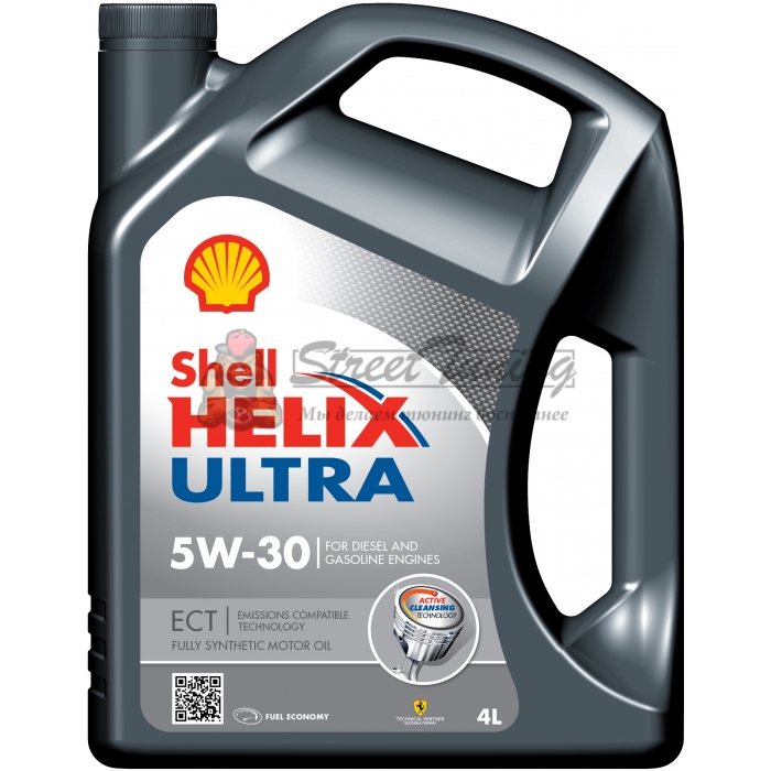 Синтетическое моторное масло Shell Helix Ultra Extra / ECT 5W-30 - 4 л