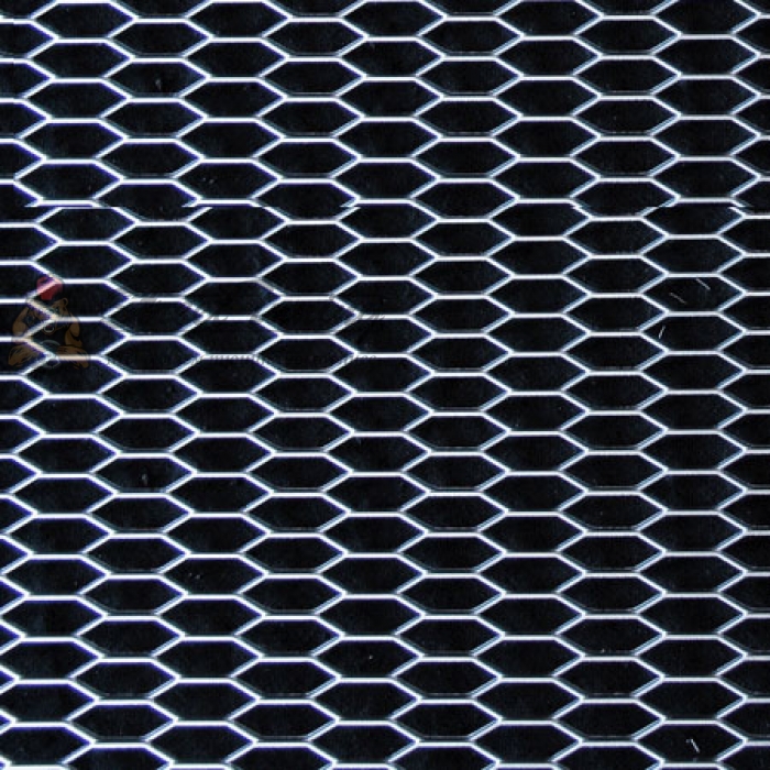 Сетка - Решетка радиатора крупная ячейка, серебряный цвет