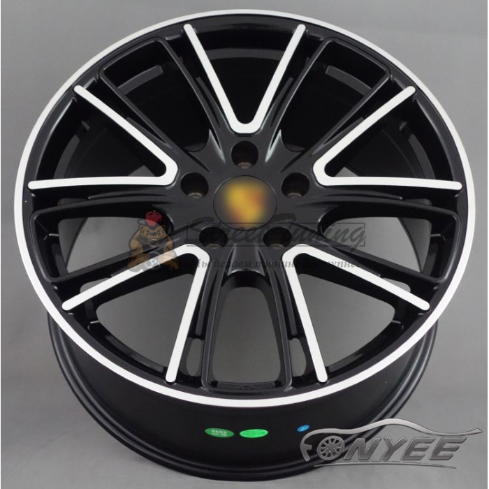 Новые диски Porsche Exclusive Design Black R20 5X130 ET58 J9 черный глянец + серебро