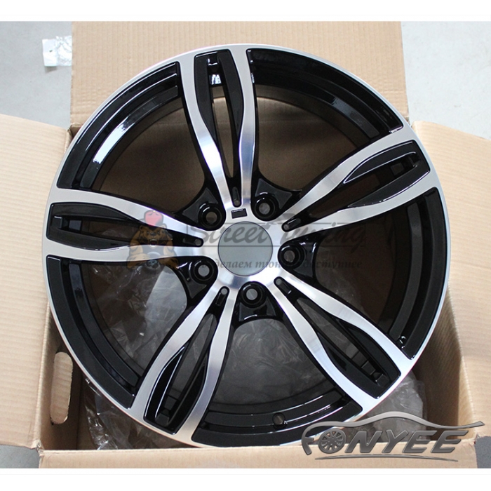 Новые диски BMW F10 style R18 5x120 ET32 J8,5 черный глянец + серебро