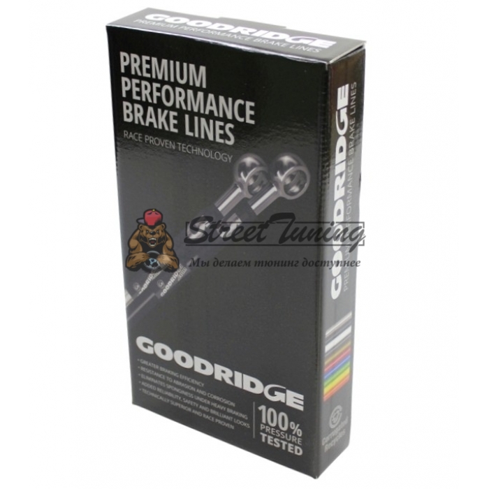 Армированные тормозные шланги Goodridge THD0702-4P (4 шт.) Honda Prelude 2.3i,VTEC BB1-BB3 92>