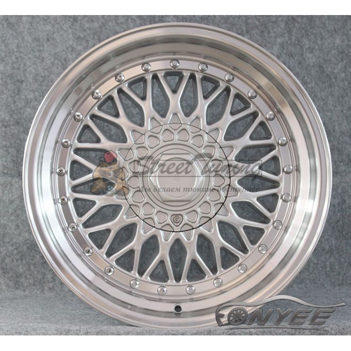 Новые диски BBS RS R13 4X100/114,3 ET25 J6 серебро + полированная полка