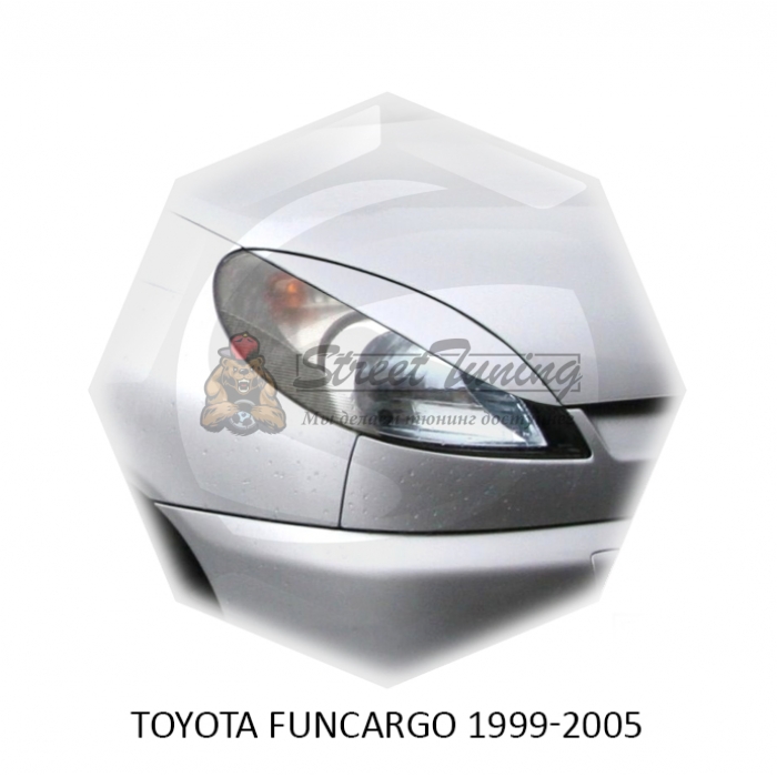 Реснички на фары для  TOYOTA FUNCARGO 1999-2005г