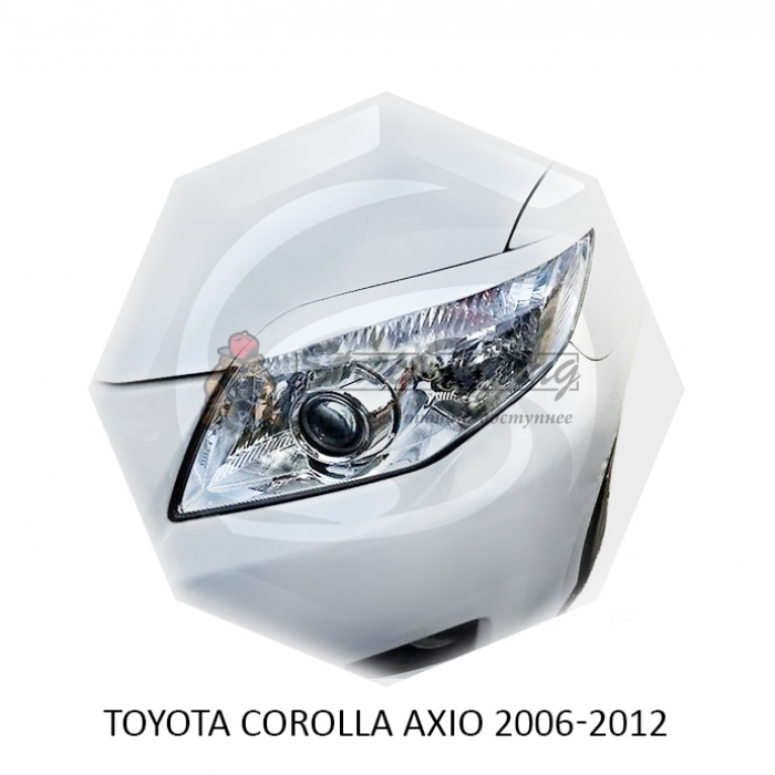 Реснички на фары для  TOYOTA AXIO, COROLLA FIELDER 2006-2012г