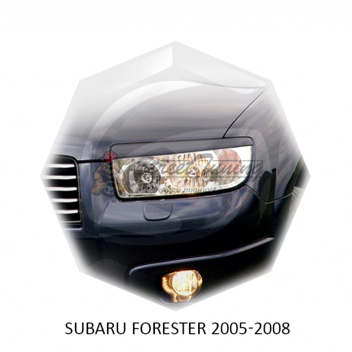 Реснички на фары для  SUBARU FORESTER 2005-2008г