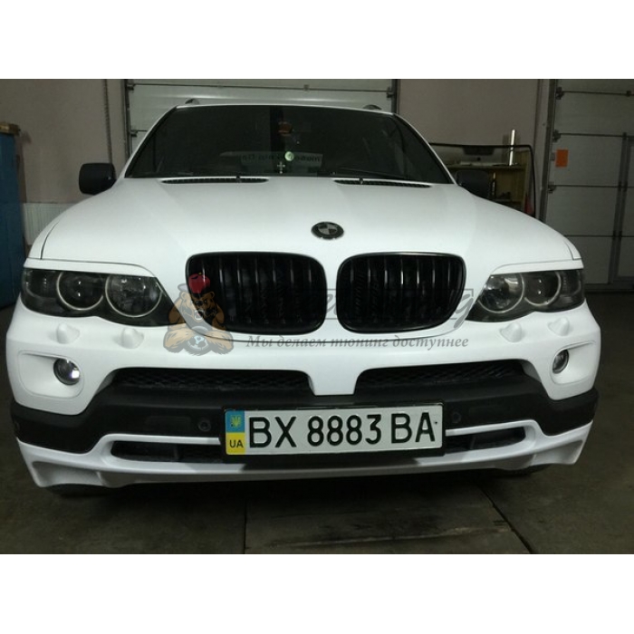 Передняя юбка в стиле 4.8 для Bmw X5 E53 Рестайлинг