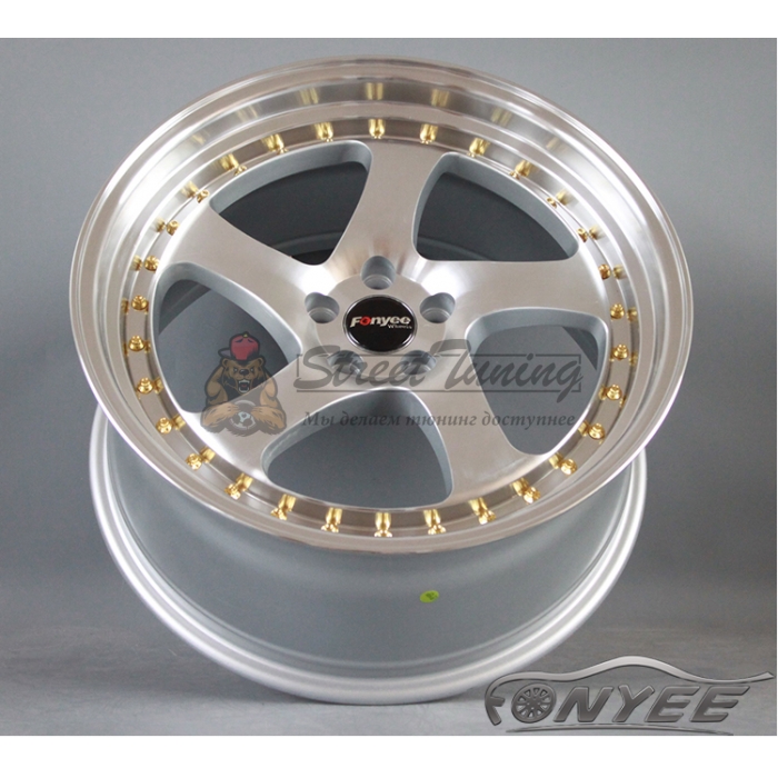 Новые диски Rotiform TMB Flat R17 5х114,3 ET40 J7,5 серебро + полированная полка