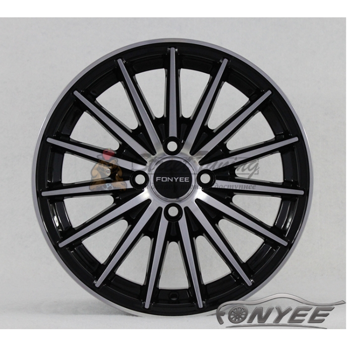 Новые диски Vossen VFS2 Replica R16 4X100 ET40 J7 черный глянец + серебро