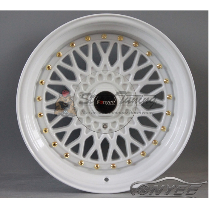 Новые диски BBS RS R15 4X100/5X100 ET9 J9 белый глянец + золотистые болтики