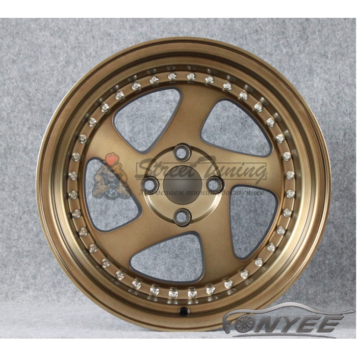 Новые диски Rotiform TMB Flat R18 5х114,3 ET30 J9,5 бронза + серебристые болтики