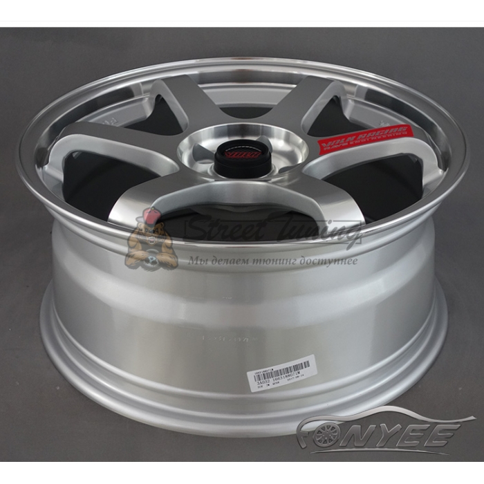 Новые диски Rays TE37 R18 5X112 ET40 J8 серебро полированное + полированная полка