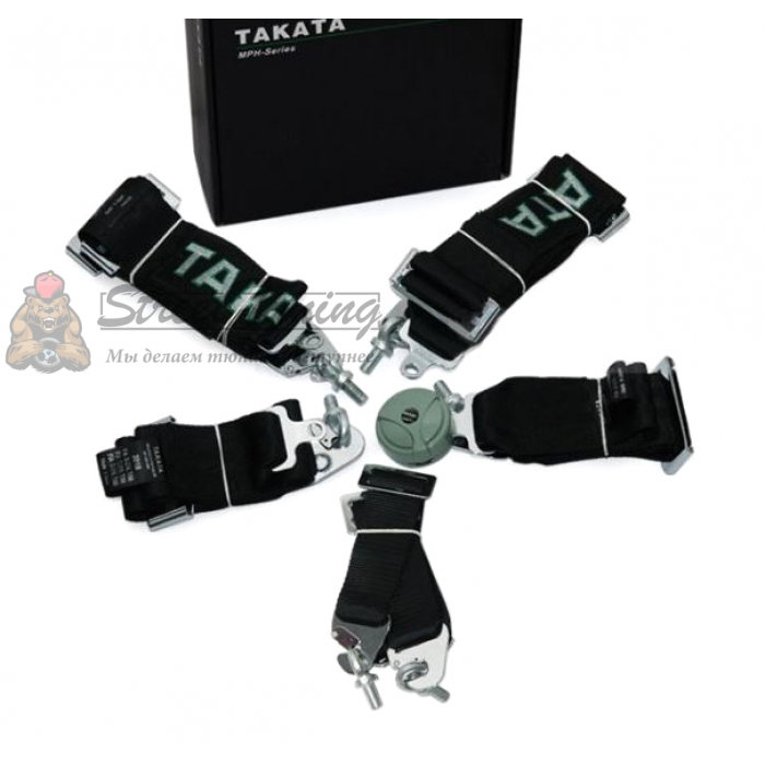 Ремень безопасности 6-ти точечный TAKATA Style, черный