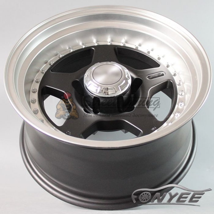 Новые диски MVF-955 R15 5X139,7 ET-10 J7 черные + полированная полка