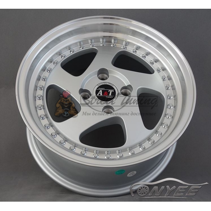 Новые диски Rotiform TMB Flat R15 4х100 ET30 J7 серебро + полированная полка