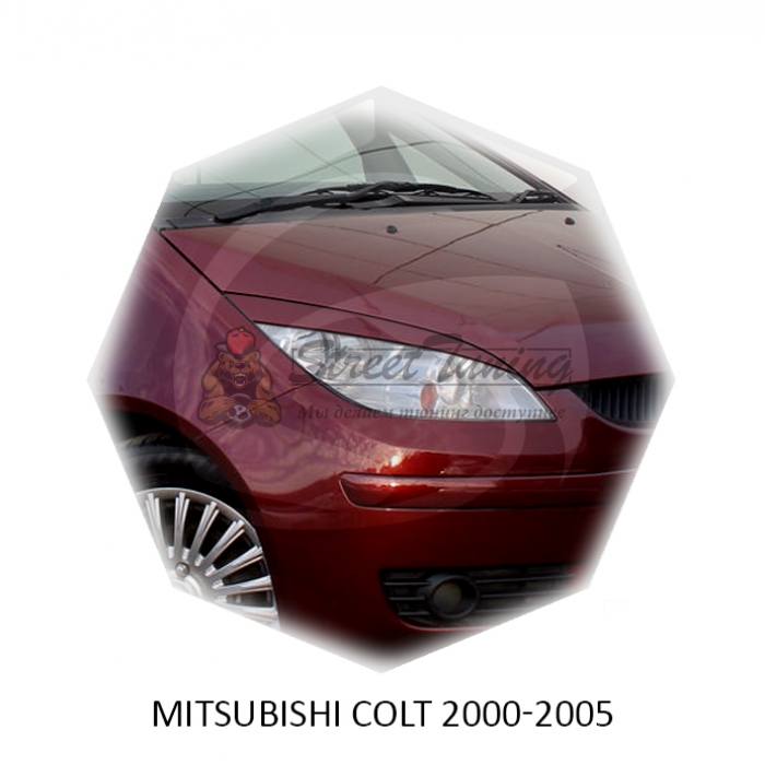 Реснички на фары для  MITSUBISHI COLT 2002-2004г