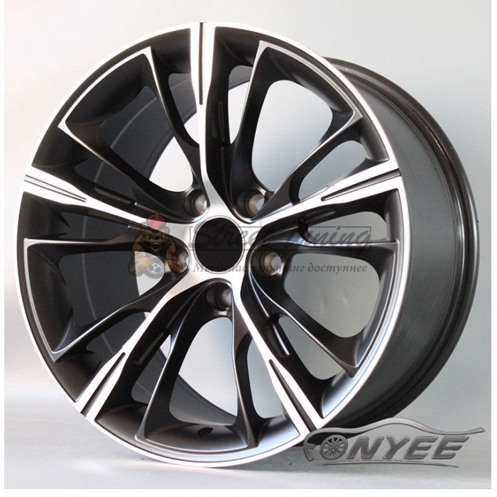 Новые диски BMW Series 660 R19 5x120 ET33 J9,5 Черный мат + серебро