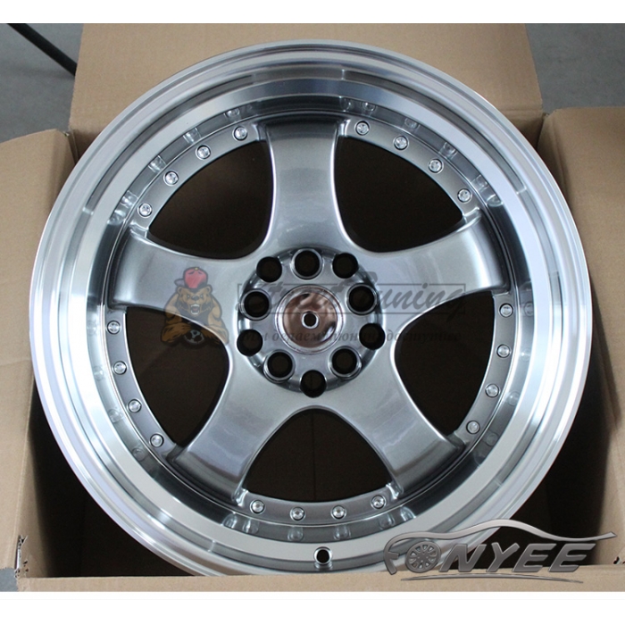 Новые диски JNC 017 R17 5X114,3-5X120 ET30 J7,5 серый глянец + полированная полка