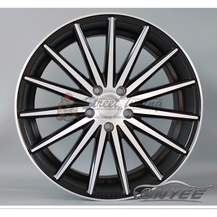 Новые диски Vossen VFS2 Replica R19 5X114,3 ET35 J8,5 черный мат + серебро