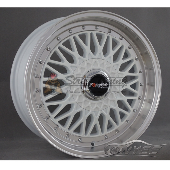 Новые диски BBS RS R17 4X100/4X114,3 ET35 J7,5 белый глянец + серебристые болтики