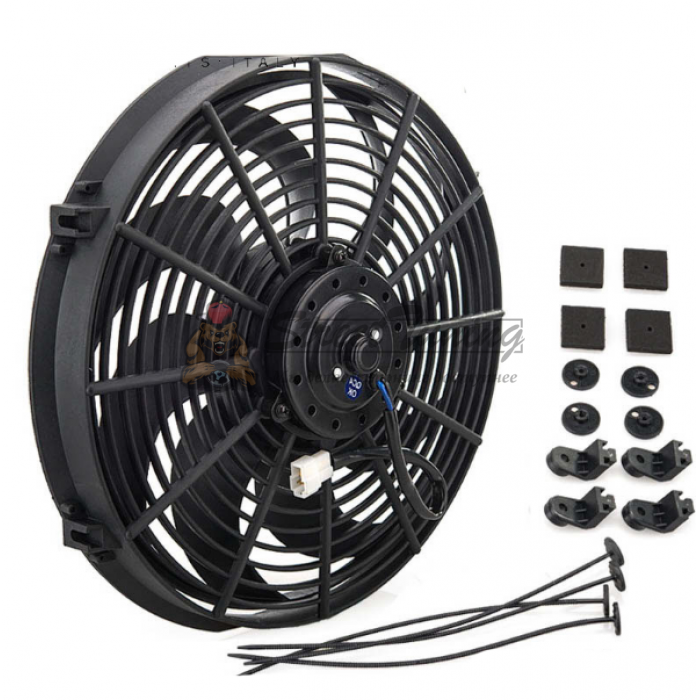 Вентилятор охлаждающий универсальный 14" 120W 12V 378mm*357mm*74mm