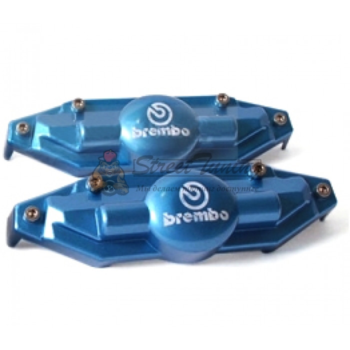 Накладки на суппорта Brembo Style задние, цвет синий