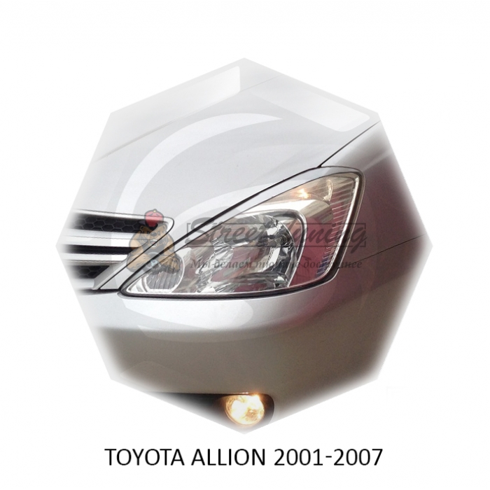 Реснички на фары для  TOYOTA ALLION 2001-2007г