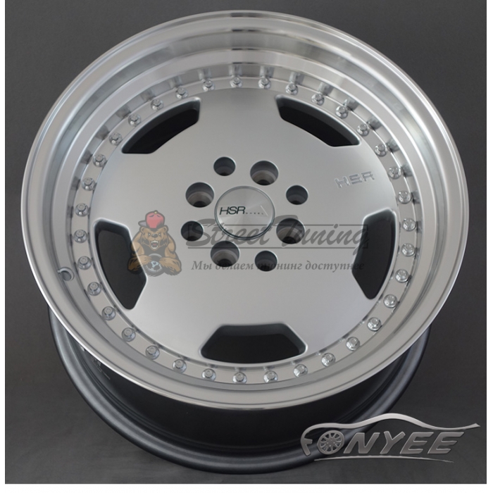 Новые диски HSR R16 4x100-4x114,3 ET42 J7 серебро + полированная полка