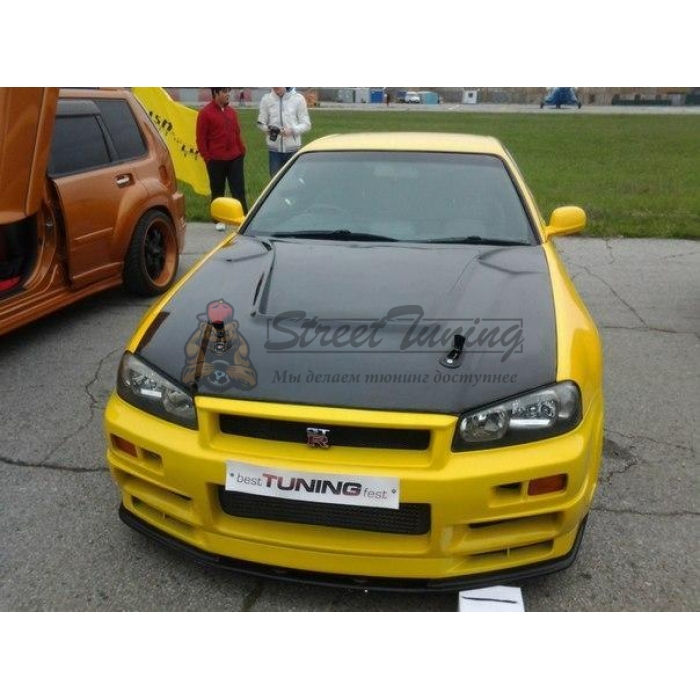 Капот с теплоотводами для Nissan Skyline R34