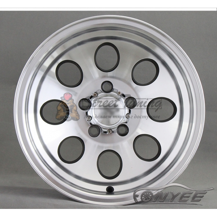 Новые диски GT wheels style 2 R16 5x130 ET-5 J8 серебро + черный