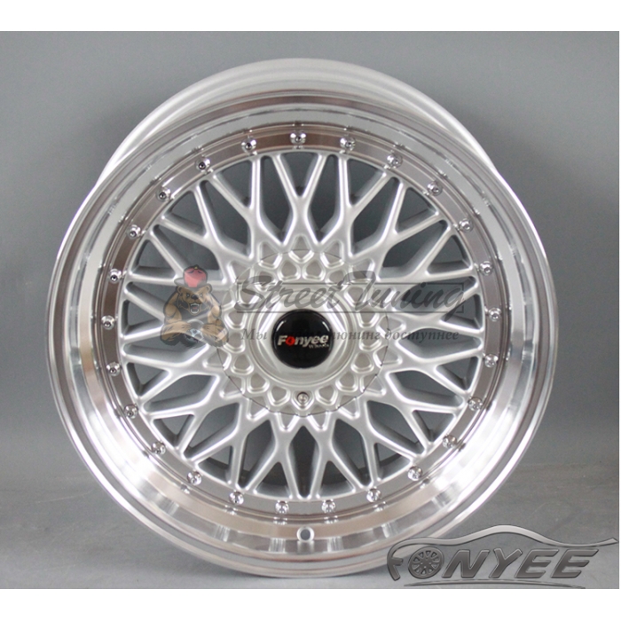 Новые диски BBS RS R18 5X108/5X114,3 ET38 J9,5 серебро + полированная полка