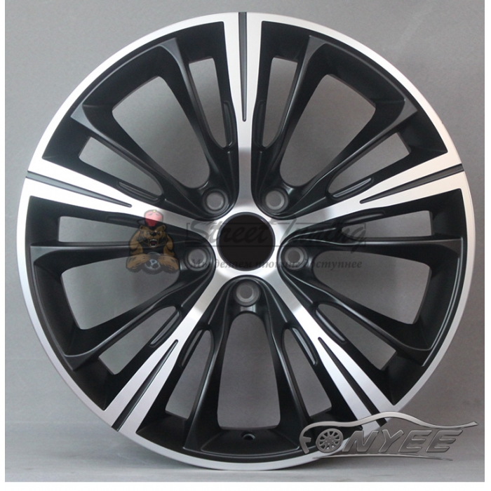 Новые диски BMW Series 660 R18 5x120 ET30 J8 Черный мат + серебро